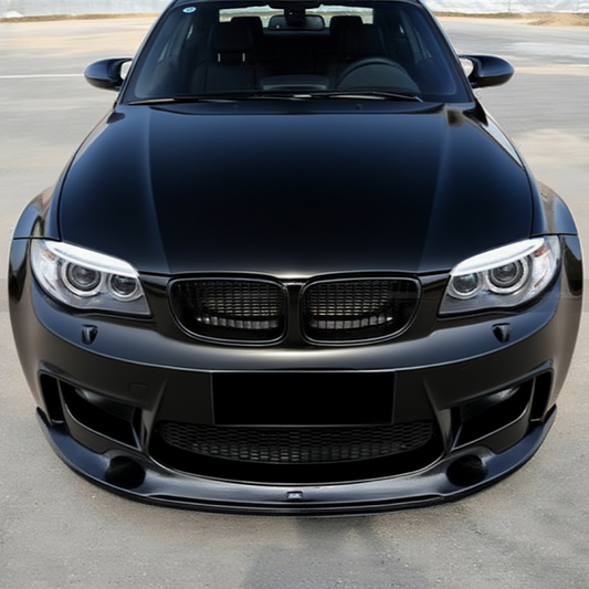 3D Style Carbon Fiber Front Lip for BMW 1 Series E82 (2007-2013)