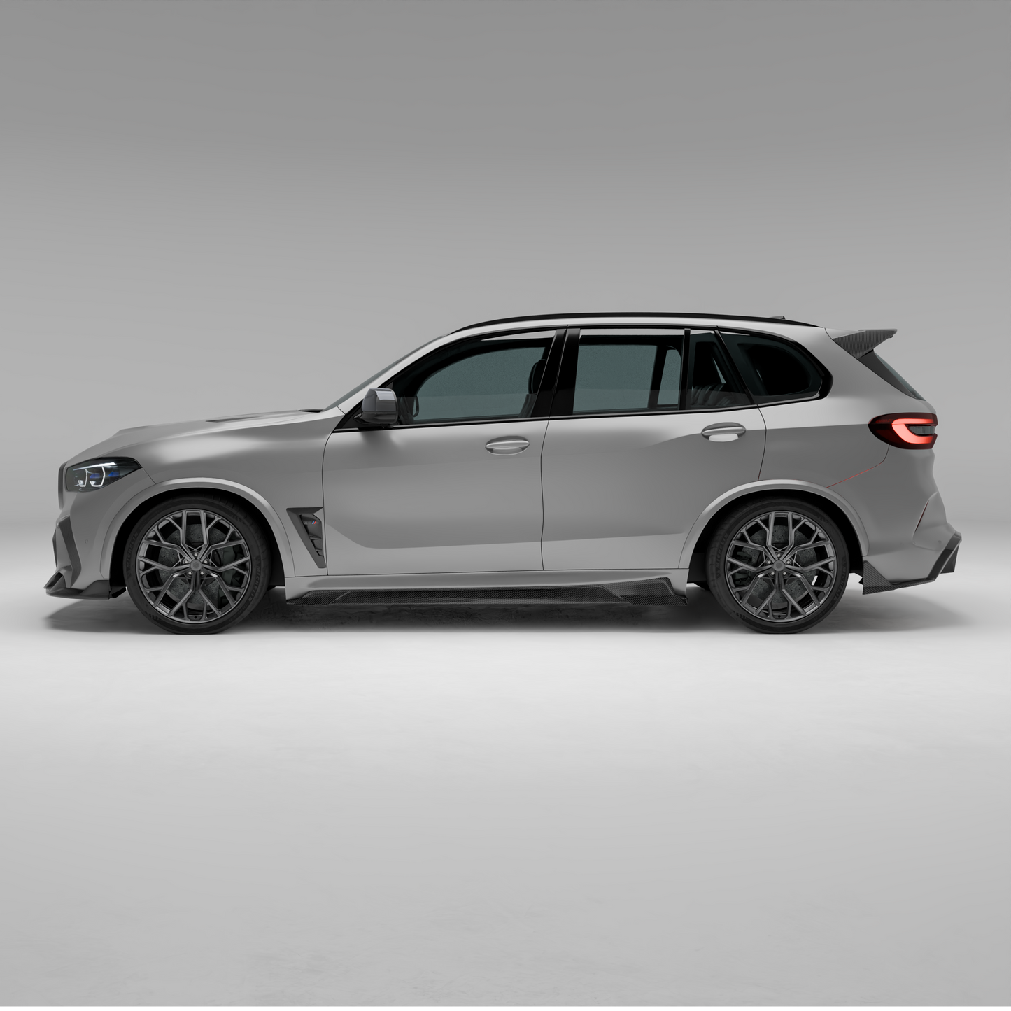 BMW X5M F95 Pre-LCI fender vent finished side profile view