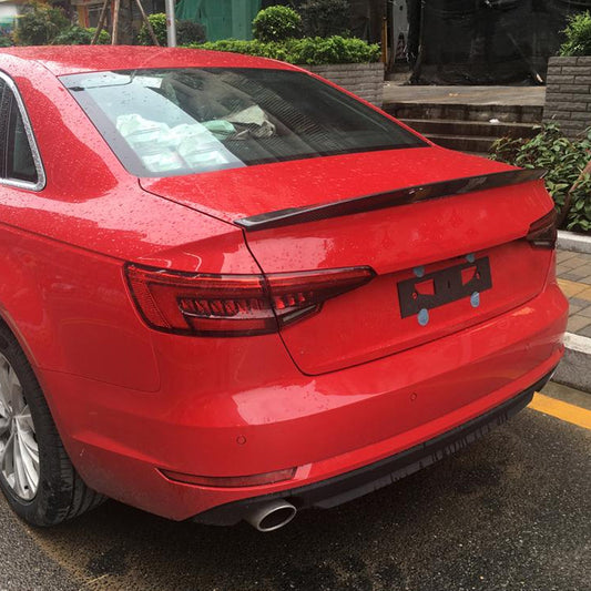 OEM Style Carbon Fiber Trunk Spoiler for Audi A4/S4 B9 Pre-LCI (2016-2019)