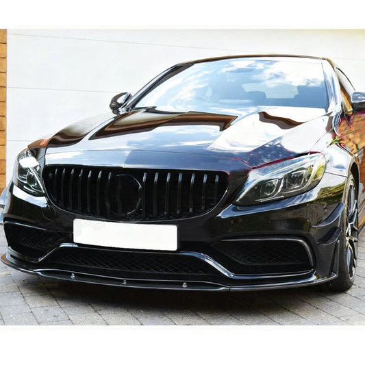 ST Style Carbon Fiber Front Lip for Mercedes Benz C63 AMG W205 Pre‑Facelift (2015–2018)