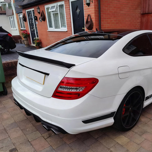 V Style Carbon Fiber Trunk Spoiler for Mercedes Benz C-Class W204 Coupé (2008-2015)