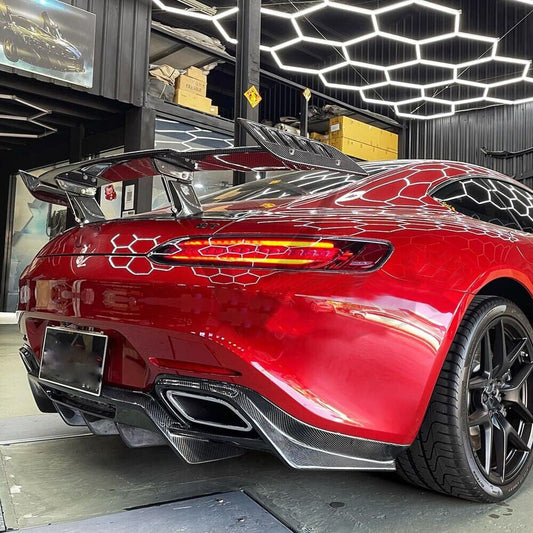RENNTECH Style Carbon Fiber Trunk Spoiler For Mercedes Benz AMG GT C/R190 Coupé (2015–2021)