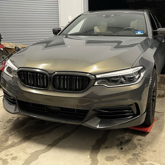 ST Style Carbon Fiber Front Lip for BMW 5 Series G30/G31 LCI Sedan (2017–2020)
