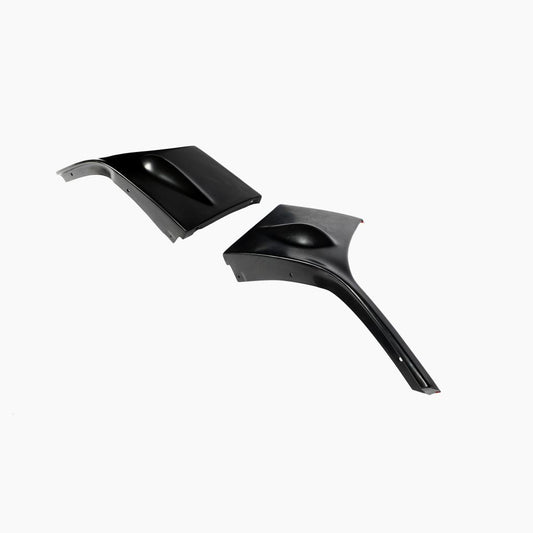 STI Style BLACK Front Bumper Splitter for Subaru Impreza WRX (2004-2005)