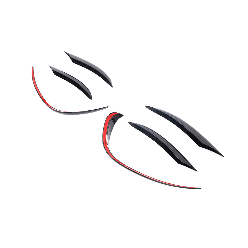 ST Style Carbon Fiber Front Canards for Mercedes Benz C-Class W205 Facelift (2019-2021)