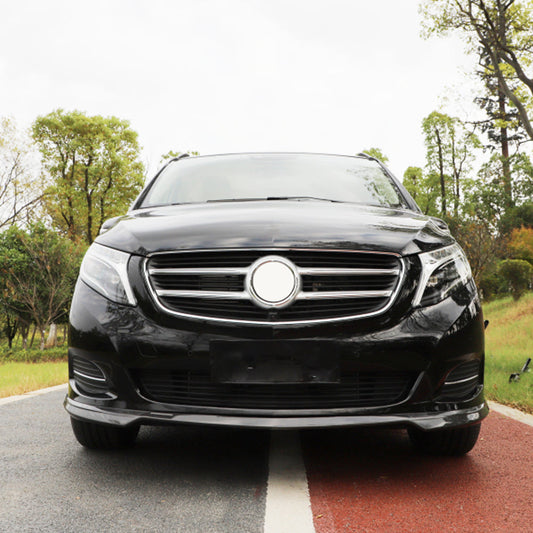 B Style Carbon Fiber Front Lip For Mercedes Benz Vito W447 Pre‑Facelift (2014–2019)