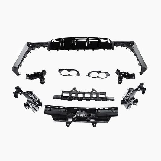 Mercedes-Benz GLC C253 (2016–2022) GLC43 Rear Diffuser/For AMG Coupe/Black