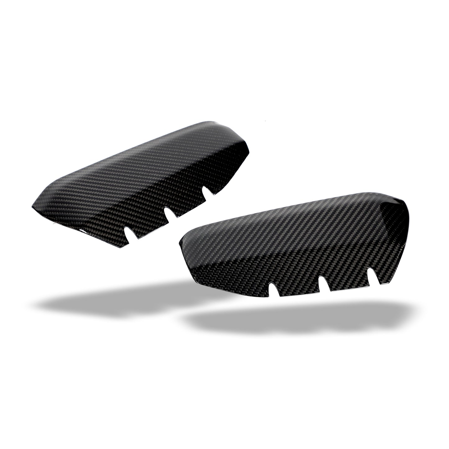 Audi RS3 8Y Sportback carbon fiber canard, installed bumper view