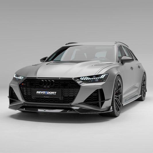 Audi RS6 C8 carbon body kit, front bumper and lip detail