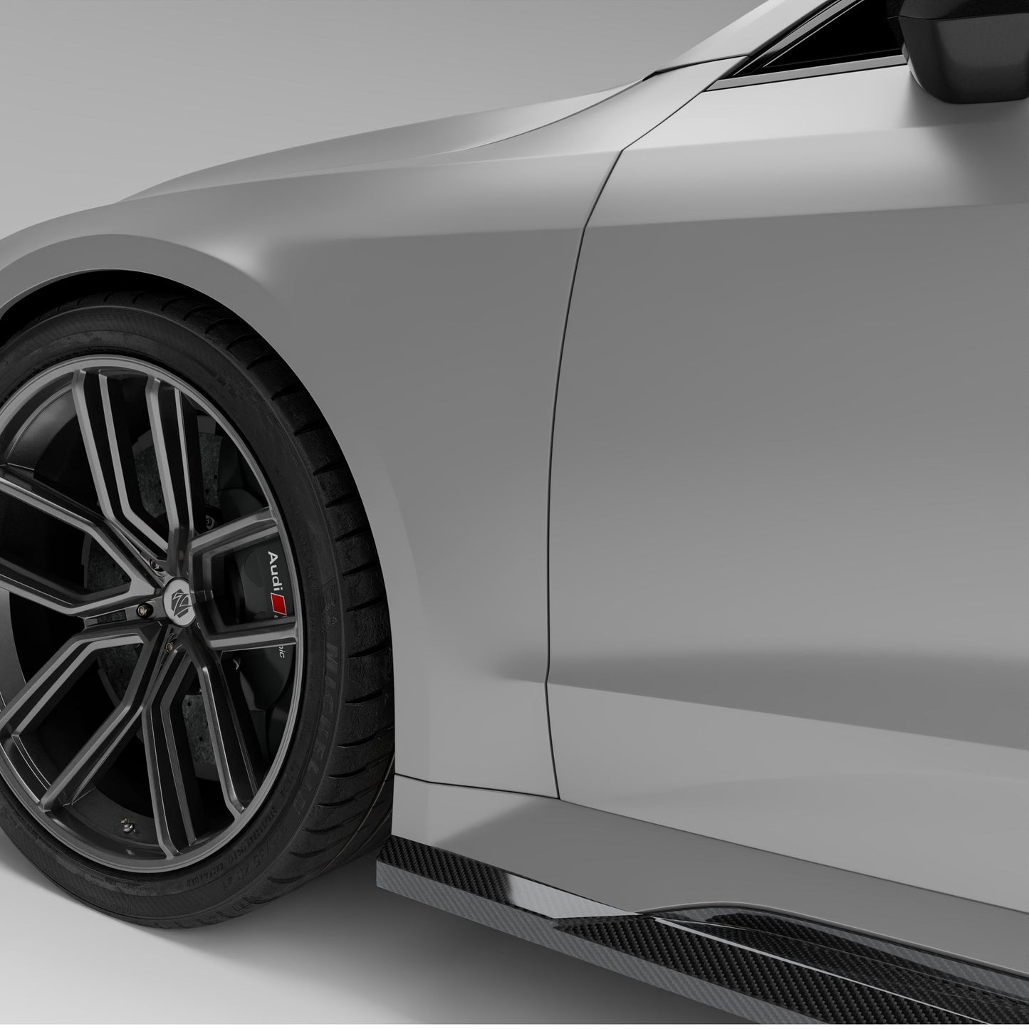 RS7 C8 Sportback carbon side skirt full product display