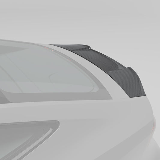 RS7 C8 carbon fiber trunk spoiler decklid lip detail