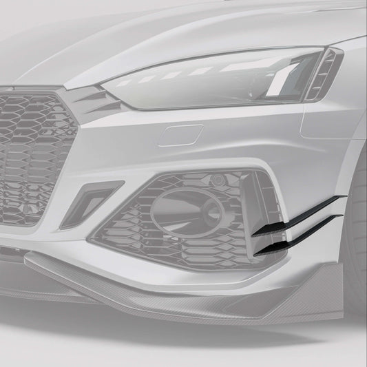 Audi RS5 carbon fiber canards close-up corner detail