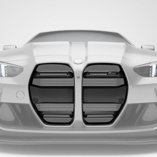 G82 M4 carbon aero front grille angled product shot