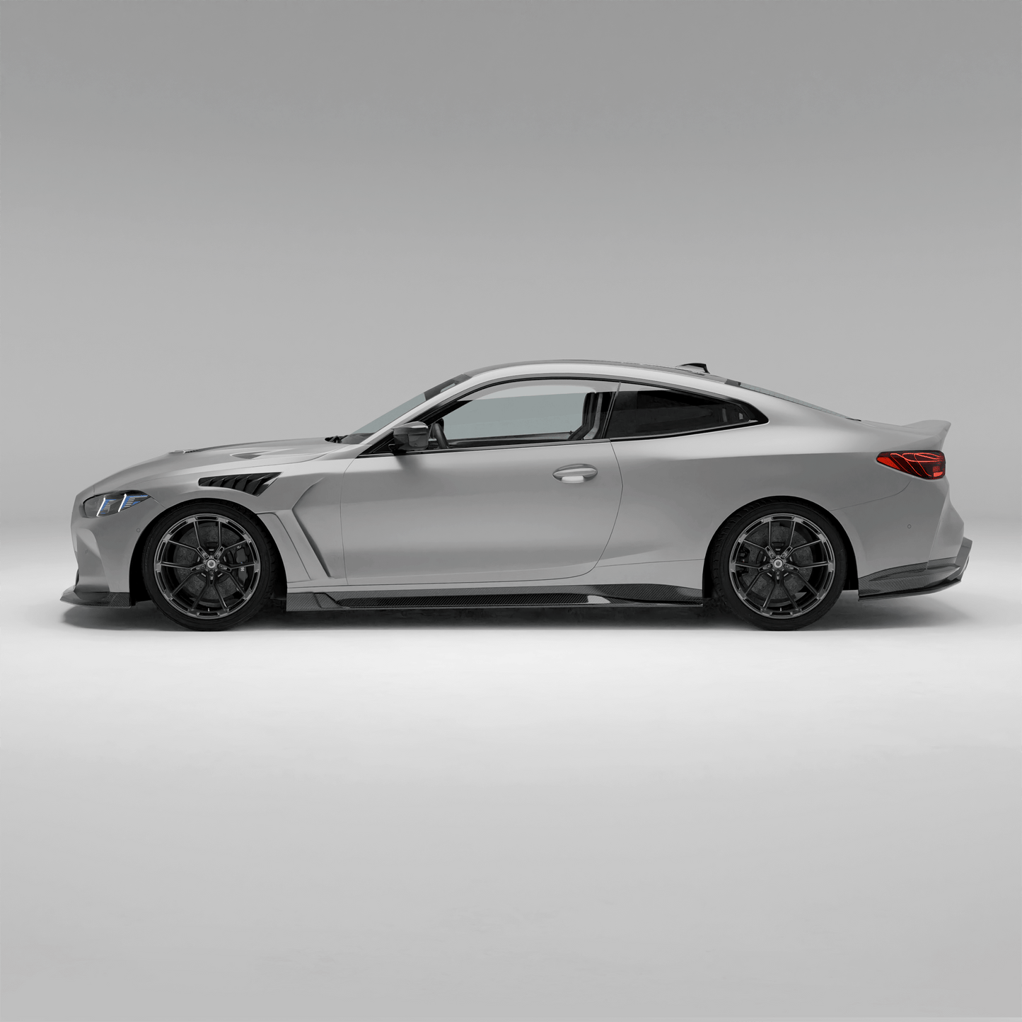 BMW M4 G82 carbon fiber side skirts studio product shot