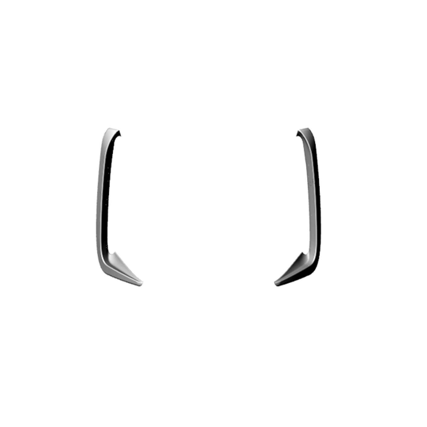 BMW F92 M8 carbon fiber rear bumper canards installed angle view