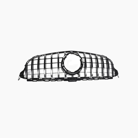 Silver-Plated Front Grille For Mercedes Benz C-Class W205 Facelift (2019-2021)