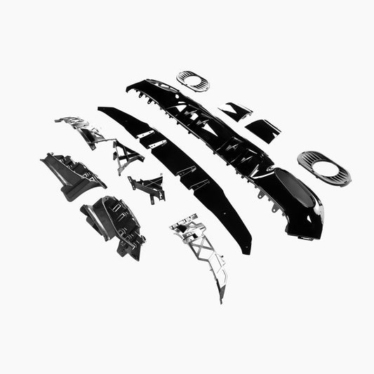 Gloss Black Rear Diffuser for Mercedes Benz A-Class W177 A35 AMG Hatchback (2018+)