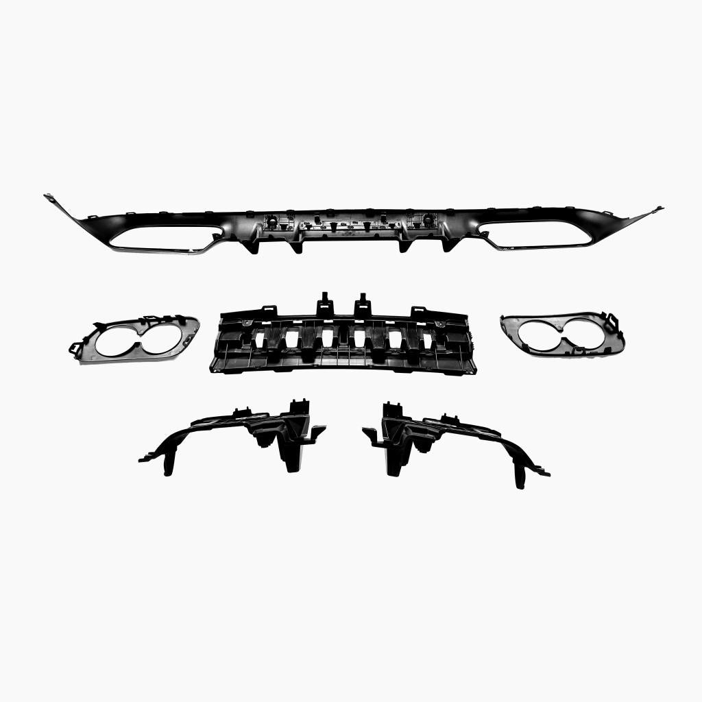Mercedes-Benz C-Class C205 (2015–2021) C43 Coupe Rear Diffuser/For AMG Coupe/Black