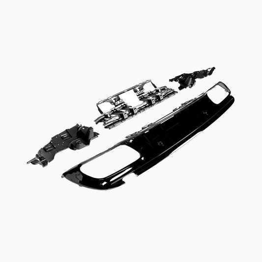 Mercedes-Benz C-Class W205 (2014–2021) C63 Rear Diffuser/For AMG Sedan/Black