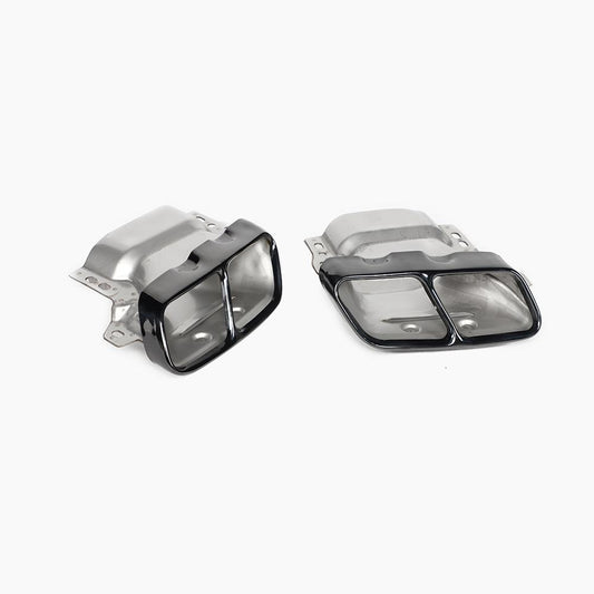 Gloss Black Exhaust Tips for Mercedes Benz A45 AMG W176 Hatchback (2013-2018)