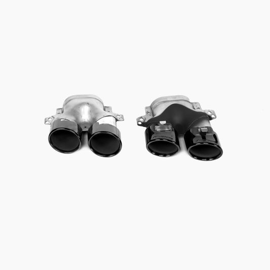 Gloss Black Exhaust Tips for Mercedes Benz C43 AMG W205 (2014-2021)