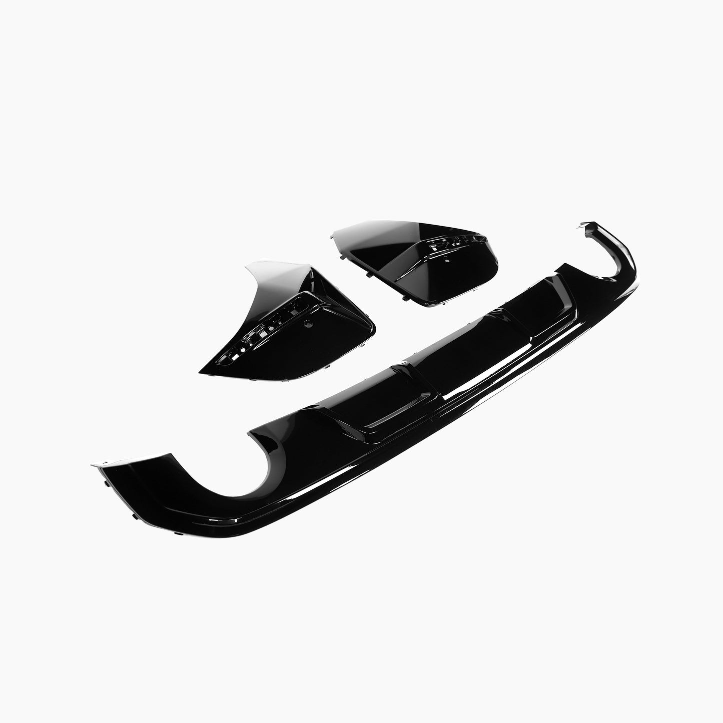 BMW 4 Series Gran Coupe G26 (2021–present) 430i MP Competition Rear Diffuser For G26(4D) Gloss Black
