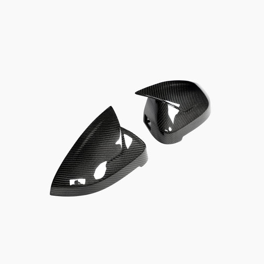 ST Style Carbon Fiber REPLACEMENT Mirror Caps for Audi A4/S4 B9 Pre-LCI (2016-2019),A4/S4 B9.5 LCI (2020-2023),RS4 B9.5 (2019-2024)ne/S4 B9.5 LCI (2020-2023),RS4 B9.5 (2019-2024)
