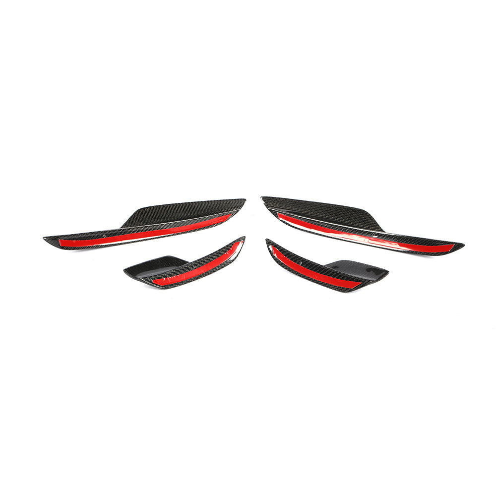 ST Style Carbon Fiber Front Canards for BMW 3 Series M3/E90/E92/E93 (2007–2013)