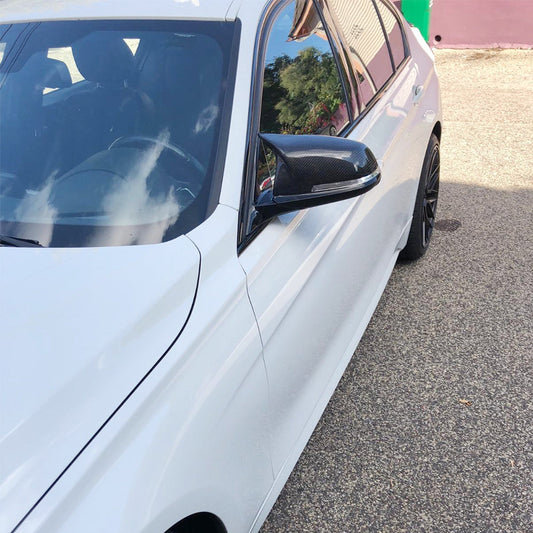 Carbon Fiber REPLACEMENT Mirror Covers for BMW F20 F30 F32 F33 F36 Sedan (2013-2017) *REVIEW*