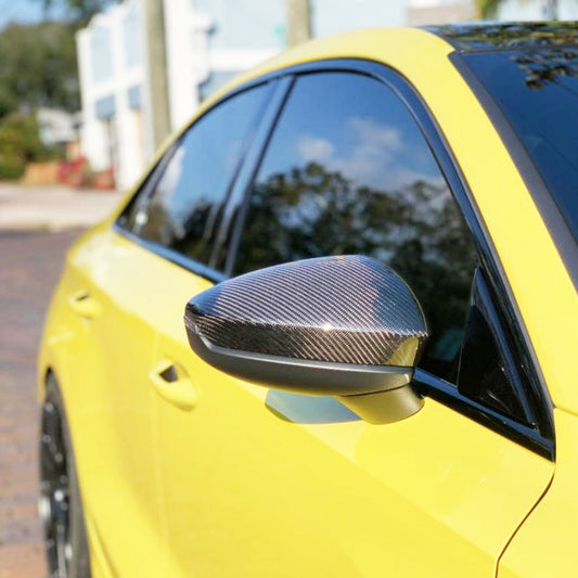 ST Style Carbon Fiber REPLACEMENT Mirror Caps for Audi A3/S3/RS3 8Y (2020-2024)