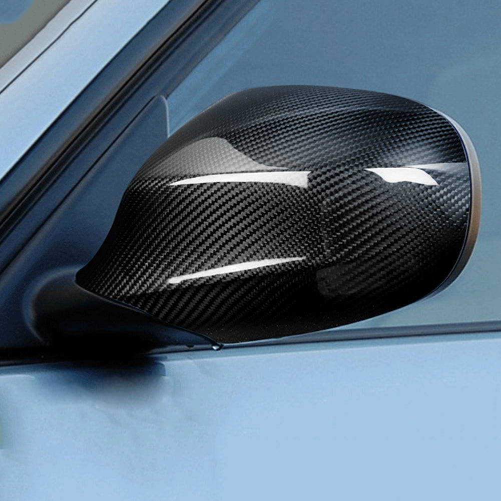 ST Style Carbon Fiber REPLACEMENT Mirror Caps for BMW 3 Series E90 Pre-LCI (2005-2008)