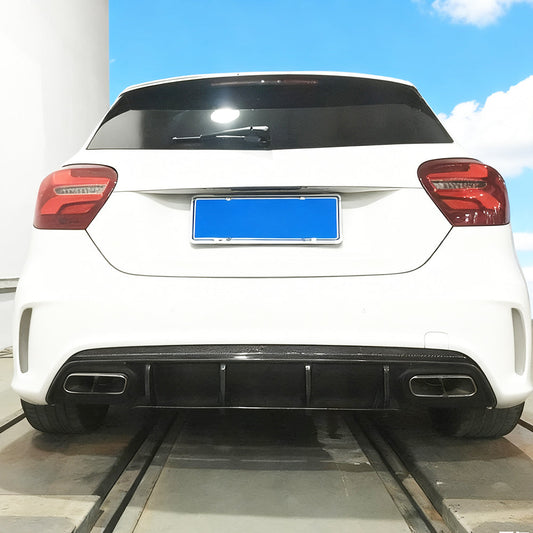 ST Style Carbon Fiber Rear Diffuser for Mercedes Benz A-Class W176 Sport/A45 AMG (2012-2018)