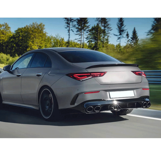 ST Style Carbon Fiber Rear Canards for Mercedes Benz CLA C118 Sport & CLA 45 S AMG Pre‑Facelift & Faceliftt (2019–2022)