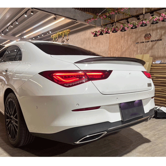 ST Style Carbon Fiber Rear Spoiler for Mercedes Benz CLA C118 & CLA 45 S AMG Pre‑Facelift & Facelift (2019–2024)