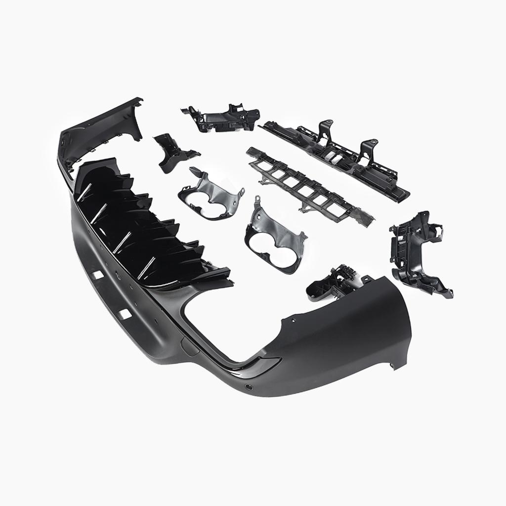 Mercedes-Benz GLC C253 (2016–2022) GLC43 Rear Diffuser/For AMG Coupe/Black