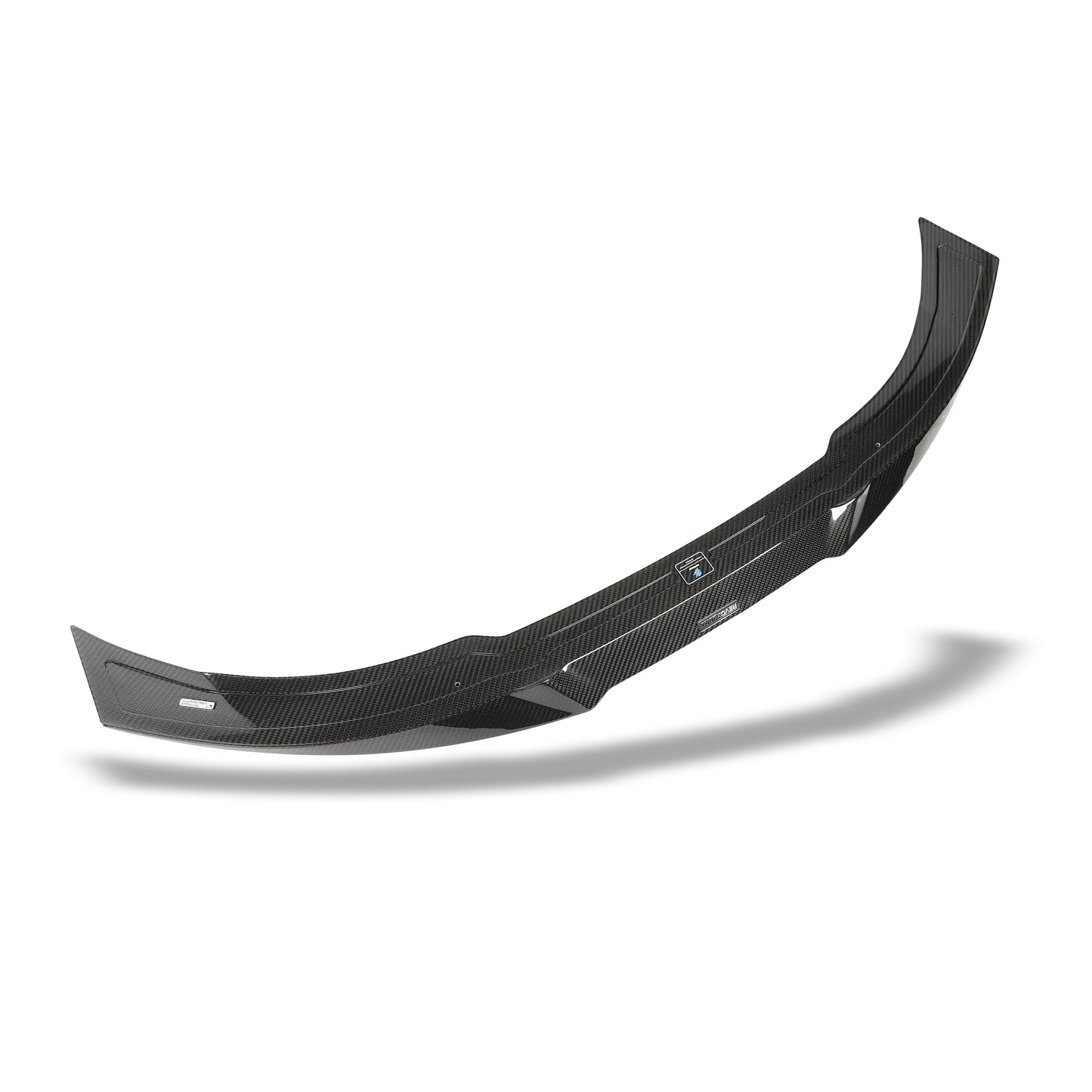 BMW M8 F93 carbon fiber rear spoiler top down view