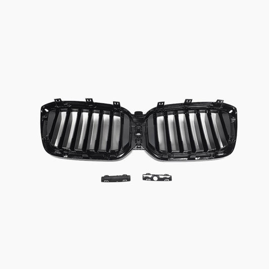 Single Slat Gloss Black Front Grille for BMW X3 G01 LCI (2021-2024)