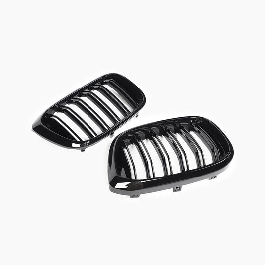 Dual Slat Gloss Black Front Grille for BMW X3 G01 Pre-LCI (2017–2021)