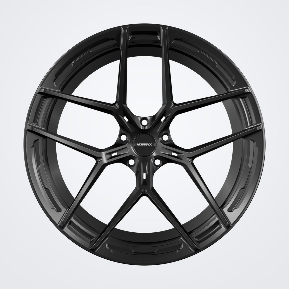 VX-01 forged wheel - Black, front view
