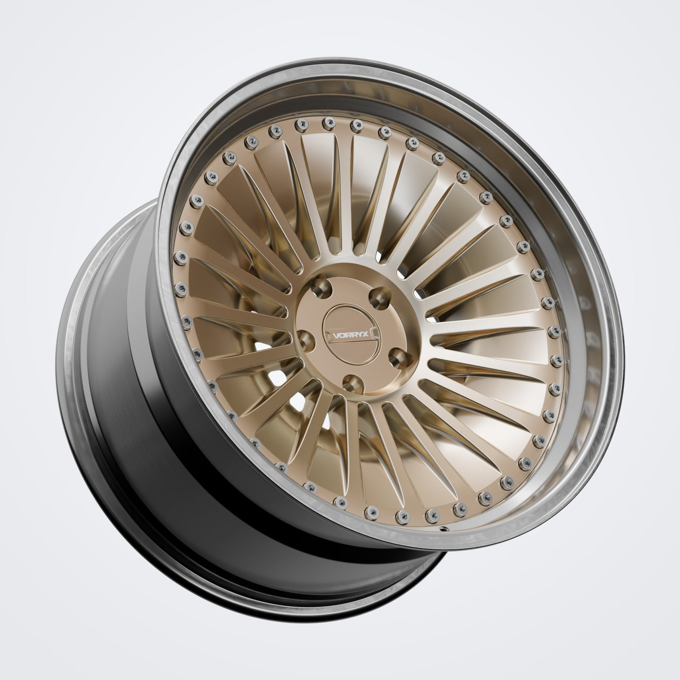 VX-13 forged wheel - Bronze, three-quarter view