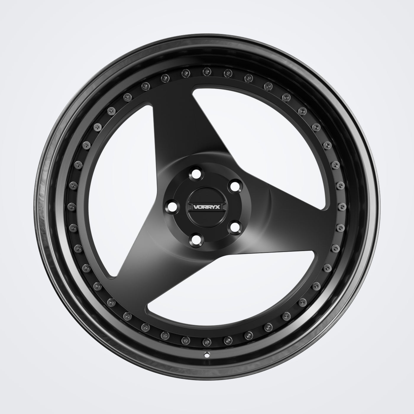 VX-15 forged wheel - Black, front view