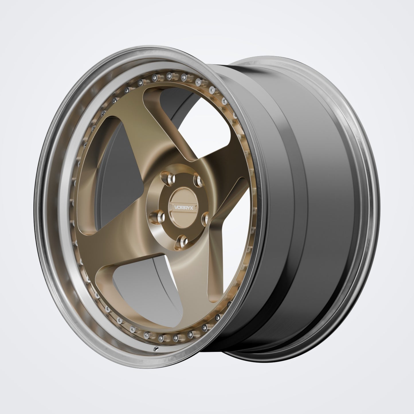 VX-16 forged wheel - Bronze, deep three-quarter view