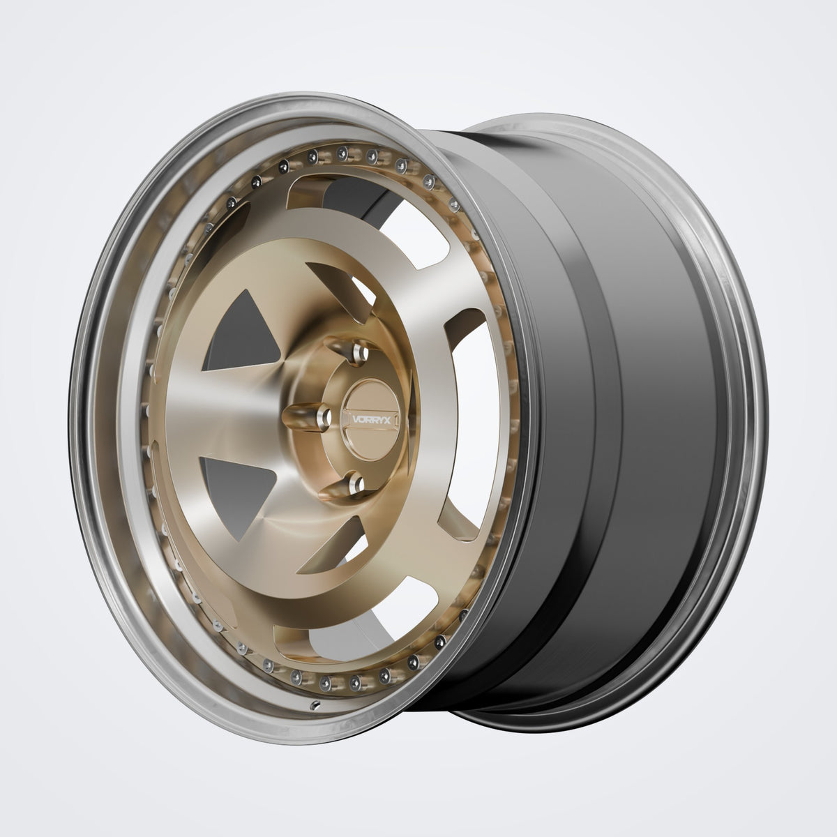 VX-17 forged wheel - Bronze, deep three-quarter view