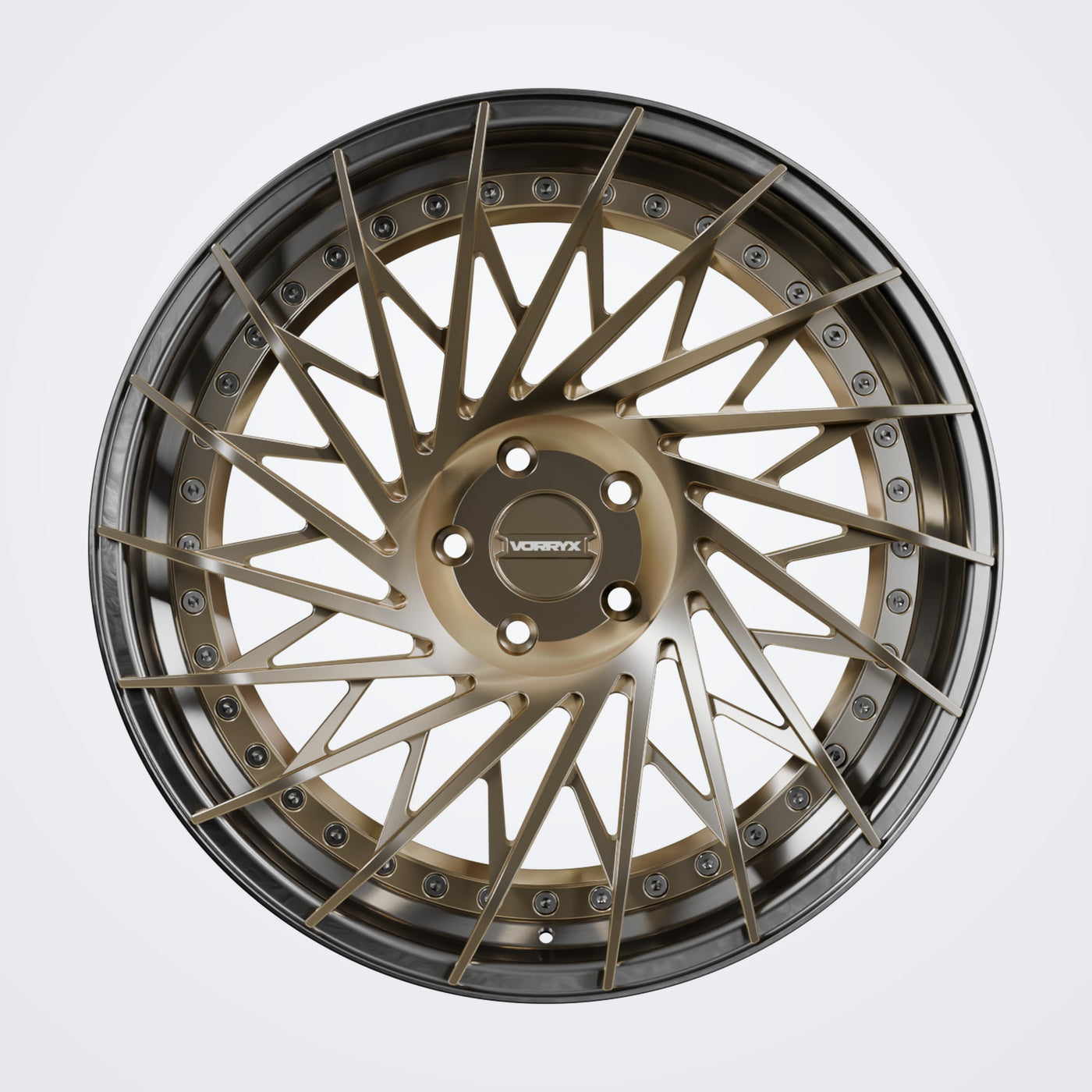 VX-21 forged wheel - Bronze, front view