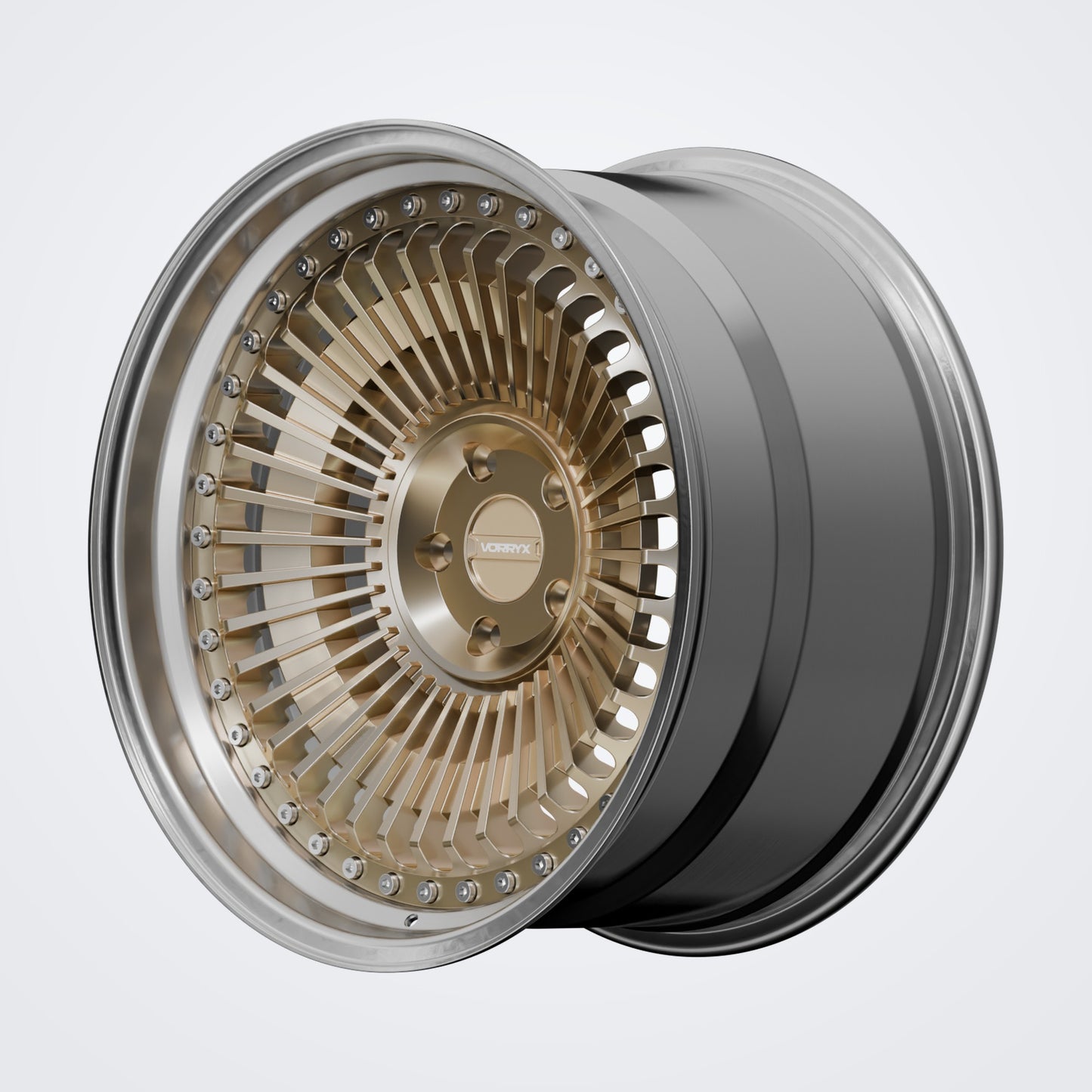 VX-23 forged wheel - Bronze, deep three-quarter view
