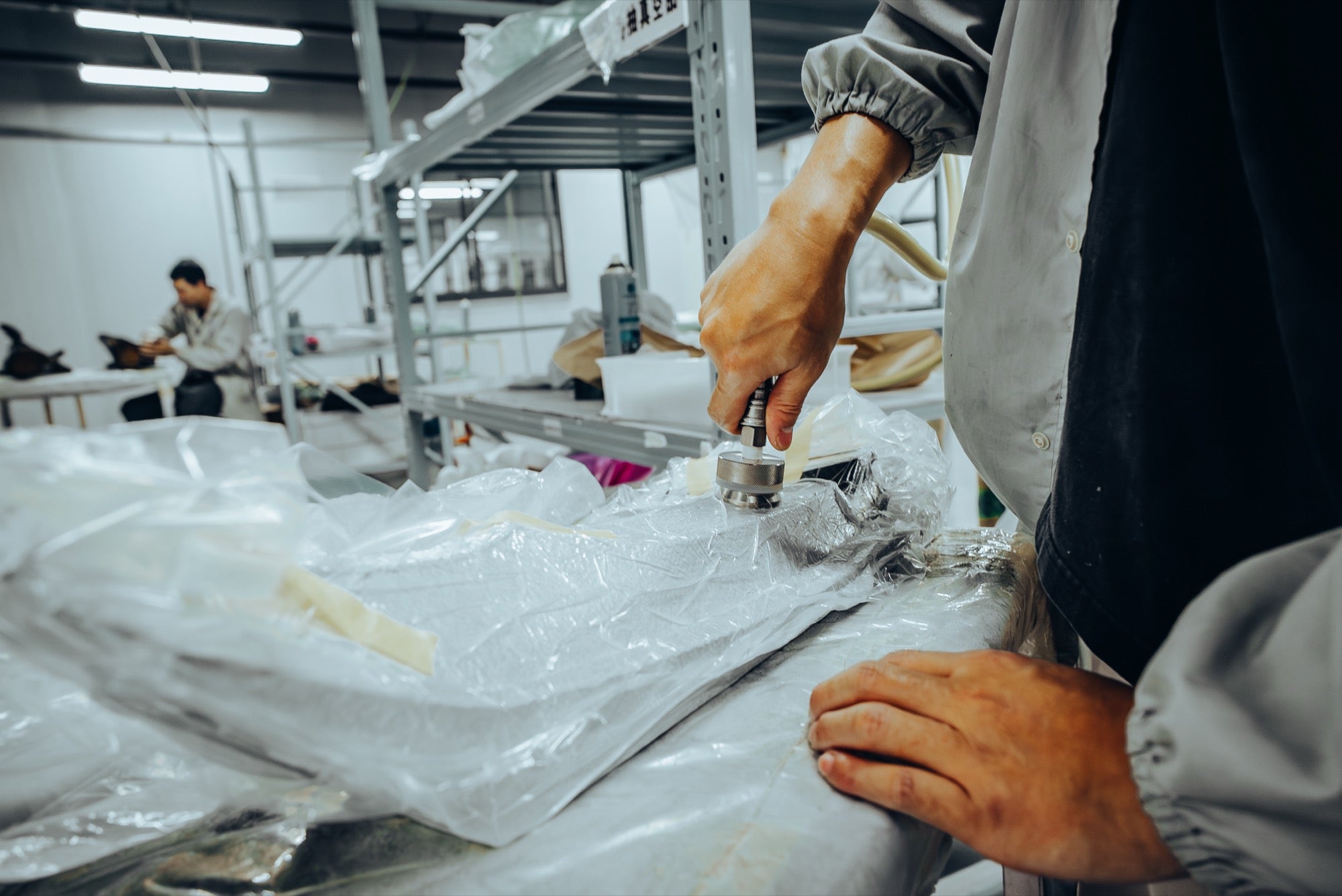 Hand-Laid Carbon Fiber