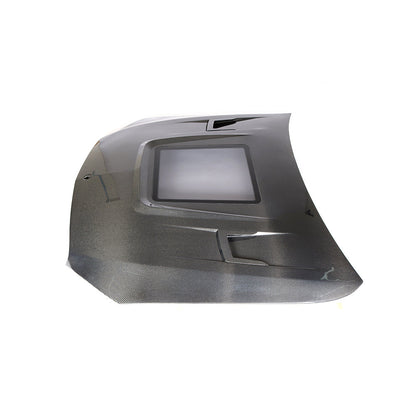 Carbon Fiber Hood with glass For Benz C-Class A205 C205 W205 C43 AMG（2014-2018）