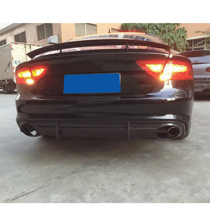 ST Style Carbon Fiber Rear Diffuser for Audi A7 Sline / S7 C7 Pre‑LCI (2010–2014)