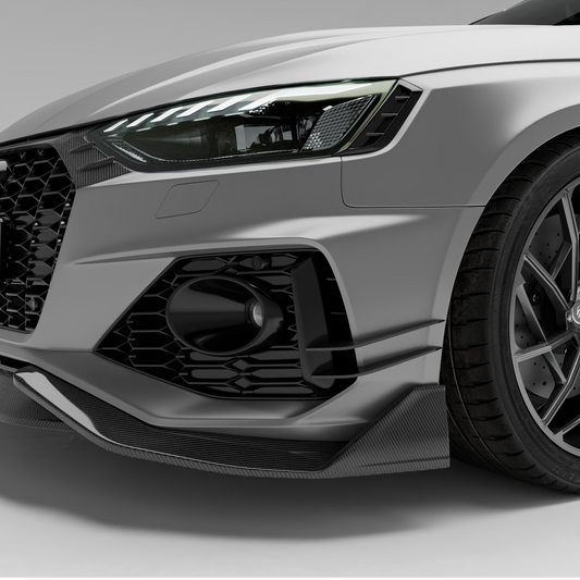Audi RS4 B9.5 Facelift Avant carbon fiber canards main view