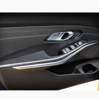 Performance Style Carbon Fiber Interior Door Console Panel Trims for BMW 3 Series G20/G21 Pre-LCI (2019–2022)